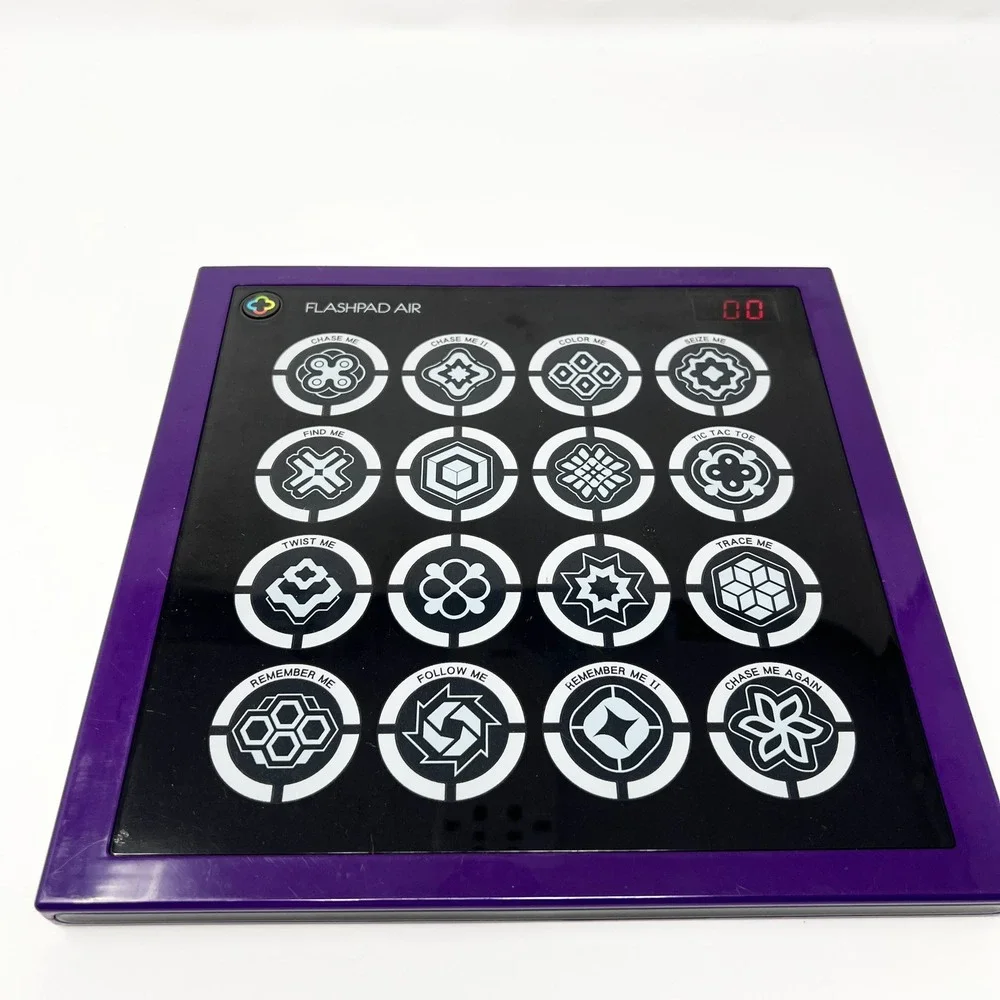Flashpad Air‎ Handheld Electronic Touchscreen Game Purple LED Games WORKS